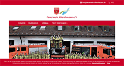 Desktop Screenshot of feuerwehr-allershausen.de